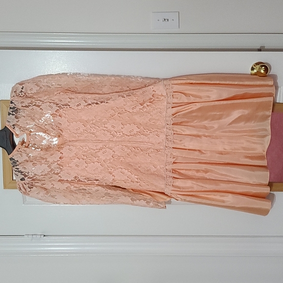 Retro late 80s taffeta dress - Picture 6 of 10